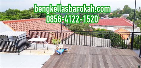 Pagar Balkon Minimalis Bahan Holo Galvanis di Papandayan Semarang